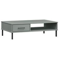 mesa de centromesa auxiliarmesa de cafe con patas de metal oslo madera maciza pino gris