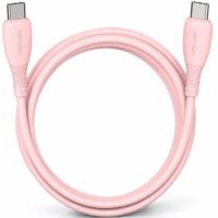 cable usb 20 tipo-c a tipo-c vention 60w 480mbps 1m rosa