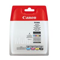 canon cli-581 bkcmy original standard capacity multipack ink cartridges