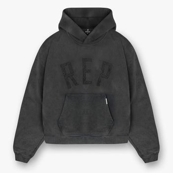 REPRESENT Rep Appliqué Cotton-Jersey Hoodie - L
