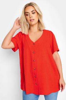 Yours Blusa Roja, Mujer Curvy Y Tallas Grandes, Yours