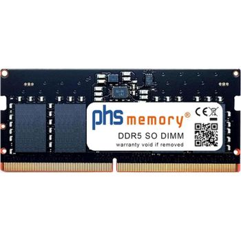 Memoria RAM PHS-memory SP608561 8GB 1x8GB DDR5 4800MHz SO-DIMM para Dell