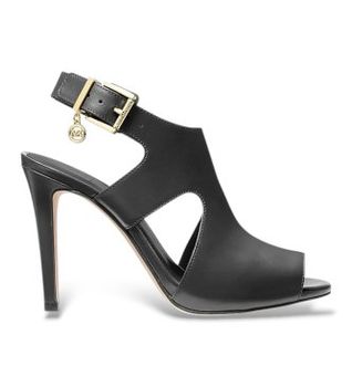 Michael Kors para mujer. 40T6HPMS4L Sandalias de Piel Harper negro (41), 5 a 8cm, Hebilla, Casual, Fiesta