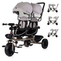 triciclo gemelar hip hop hasta 40 kg de chipolino - latte