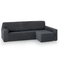 funda de sofa chaise longue elastica strada brazo derecho largo gris funda para sofa chaise longue elastica