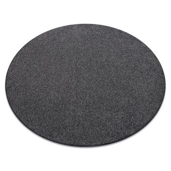 Alfombra Excellence Círculo Negro 141 Llanura Mezcla Circulo 133 Cm