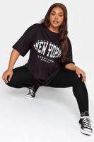 leggings negros en viscosa elastano tummy control mujer curvy y tallas grandes yours