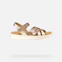 geox xand 2s mujer beige oscurodorado claro