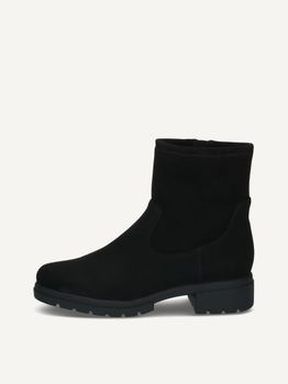 CAPRICE Bootie, black, made of Textiles with Block heel, Size 38