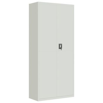 Armario Archivador De Acero Gris Claro 90x40x200 Cm Vidaxl