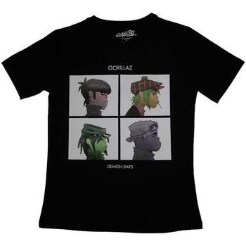 Gorillaz Camiseta manga larga Den Days para mujer