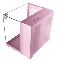caja microatx gaming mars gaming mcvisionmp triple cristal templado gpu 330mm 1x35 1x25 rosa