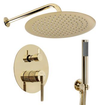 Conjunto De Ducha Empotrada Rea Js-622711g Argon Gold