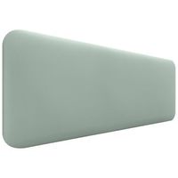 dhome cabecero tapizado liso redondeado polipiel para pared acusticos cabeceros absorbentes cabezal cama dormitorio verde agua 135cm