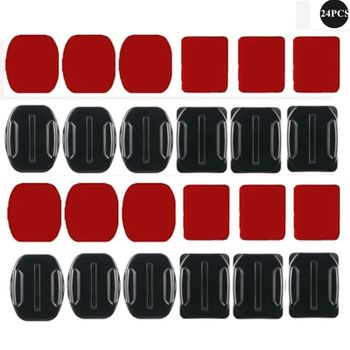 Soportes adhesivos planos curvos, soporte adhesivo para GoPro Go Pro Hero 12 11 10 9 8 Xiaomi Yi 4K SJCAM, accesorios para cámara de acción
