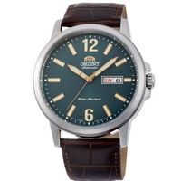 reloj automatico hombre orient commuter ra-aa0c06e verde correa cuero