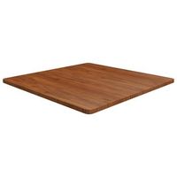 tablero de mesa cuadrada madera roble marron oscuro 90x90x25cm vidaxl
