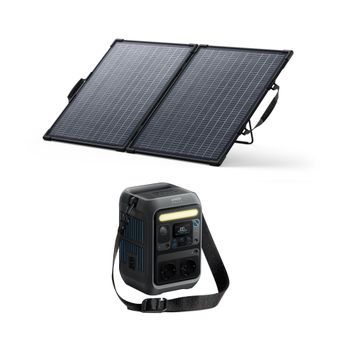 Kit Estación De Energía Anker Solix C300x Ac + Panel Solar Bifacial 100 W