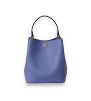 lauren ralph lauren para mujer 431969365017 bolso saco reese pequeno de piel cruzada azul osfa casual