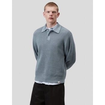 Carhartt Polo CAMISETA LS MILES POLO SHADY BLUE para hombre