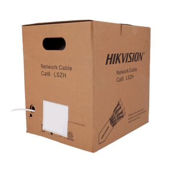 Cable de Red Hikvision DS-1LN6UEL5 CAT6 U/UTP OFC 305 m Blanco