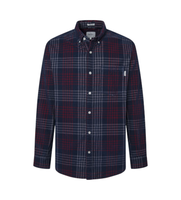 pepe jeans para hombre pm308726 camisa de pana marcus marino l casual algodon manga larga