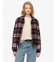 superdry para mujer w5011945a chaqueta checked ranch quilted granate l casual poliester