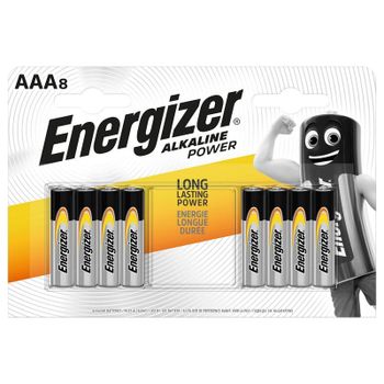 Energizer Alkaline Power Pilas AAA LR03 8 Unidades