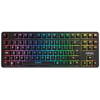 Krom Kernel PRO TKL RGB Teclado Mecánico Inalámbrico Bluetooth Switch Outemu Red Negro