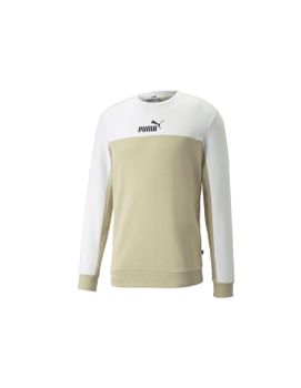 Sudadera Puma ESS+ Block Crew M White