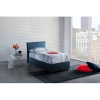 talamo italia cama individual con contenedor anna made in italy cama con revestimiento de tela apertura frontal apta para colchon 80x190 cm azul