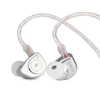 SIMGOT EW200 Auriculares Hifi IEM con diafragma SCP de 10 mm, circuito magnético dual y controlador dinámico de doble cavidad