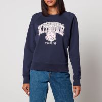 maison kitsune campus fox cotton sweatshirt - xl