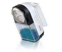 mpm lr-027 quitapelusas electrico elimina pelotillas ropa 3 alturas corte cuchillas acero inox deposito extraible  azul