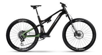 Bicicleta electrica de montana con suspension total haibike lyke cf se sram 12v 60nm fazua 480wh 29   negro verde