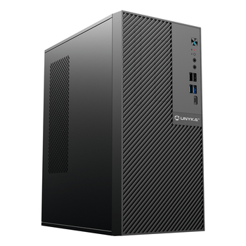 UNYKA Caja Ordenador NUMEN UK5015 Micro ATX 15 Litros con 5 Puertos USB Negro