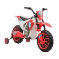 homcom moto electrica para ninos de 3 anos 12v juguete infantil con 2 ruedas de equilibrio max 8 kmh 1065x515x68 cm rojo   aosom espana