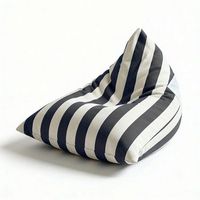 aiire puff exterior jardin con relleno incluido - tejido olefina premium desenfundable y lavable - sofa exterior para playa terraza o piscina - bean bag chair ligero gris 75x65x55 cm
