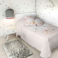 haciendo el indio - colcha bouti reversible - cama 105 - algodon - granja hei