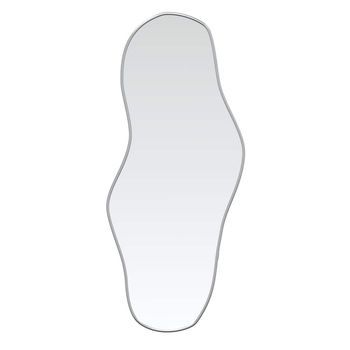 Espejo De Pared Plateado 90x40 Cm Vidaxl