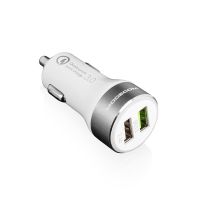cargador de auto modecom mc-qcu2-07 2 puertos usb quick charge 30