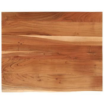 Tablero Rectangular Madera De Acacia Borde Vivo 90x80x3,8 Cm Vidaxl