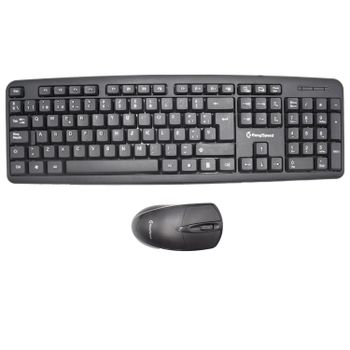 Easyspeed Pack Teclado y Ratón Ergonómico Conexión por Cable Alta Precisión Silenciosos