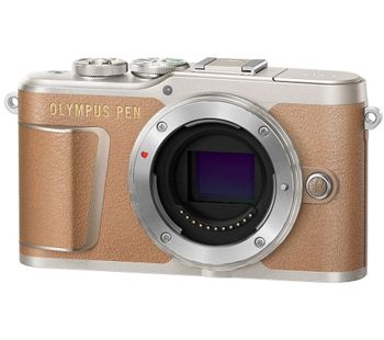 OLYMPUS PEN E-PL9 Mirrorless Camera with 32 GB SD Card - Brown, Body Only, Brown