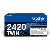 toner original brother tn2420twin xl negro pack 2 unidades
