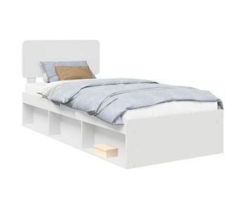 Estructura de cama individual para adultos - 90 x 200 cm madera de pino macizo