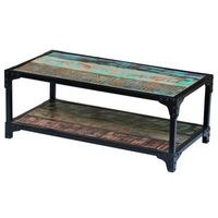mesa de centro madera maciza reciclada vidaxl