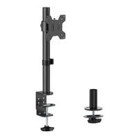 soporte de mesa aisens dt32tsr-275 giratorio inclinable hasta 10kg 17-32 acero negro