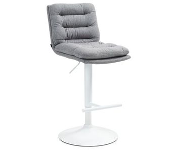 Taburete de bar damar en tela gris 56x42x94 cm