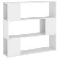 estanteria de librosdivisor de espacios madera blanco 100x24x94 cm